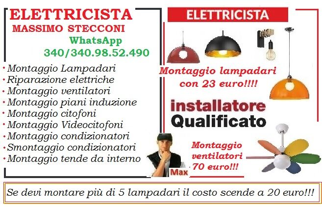 5170806 Montaggio lampadario a domicilio