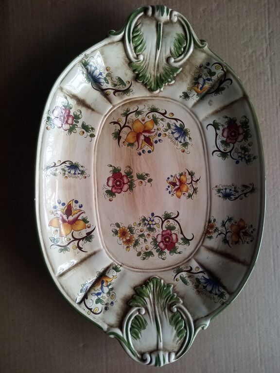 5331706 Vassoio Ceramica Capodimonte